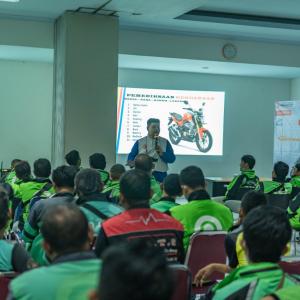 Honda Banten Ajak Ratusan Mitra Gojek #cari_aman Di Jalan